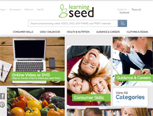 Tablet Screenshot of learningseed.com